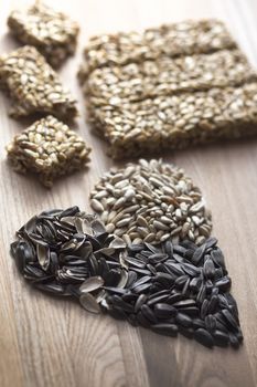 peeled sunflower seeds, whole and in their skins, seeds sweets