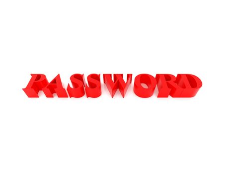 High resolution image password. 3d rendered illustration. Symbol password.