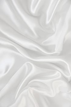 Smooth elegant white silk can use as background 