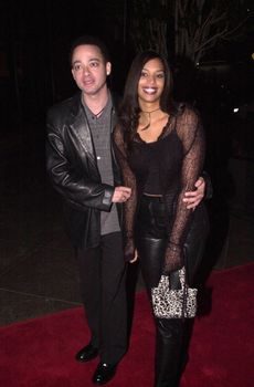 Christopher Reid and date at the premiere of "It's Black Entertainment" in Hollywood, 02-09-00