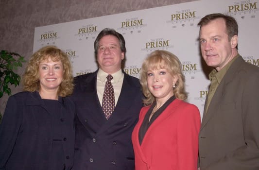 Catherine Hicks, Brian Dyak, Barbara Eden and Stephen Collins at the nominations announcement for the 2000 Prism Awards, 02-08-00