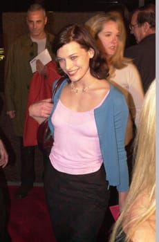 Milla Jovovich at the premiere of Dimension Film's "Scream 3" in Westwood, 02-02-00