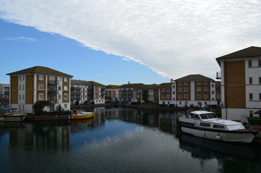 Brighton marina in East Sussex, England is an up market leasure  and housing complex for the boat enthusiast.