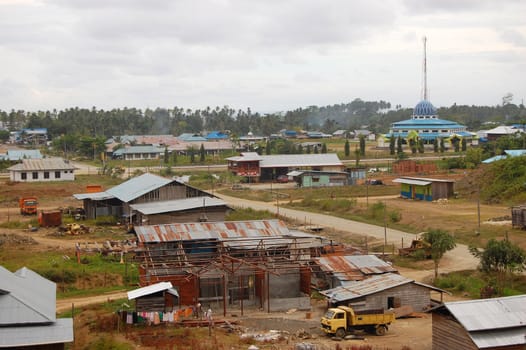 Town landscape at Indonesia