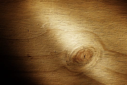 Closeup of knot in wood