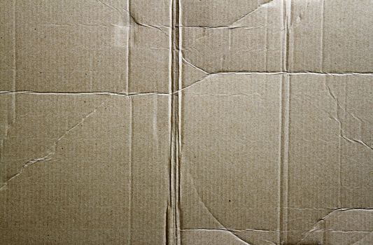 Closeup of cardboard texture