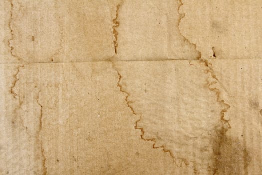 Grungy brown stained paper background