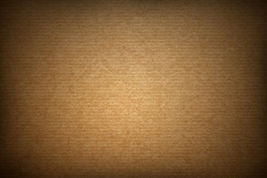 Closeup of brown cardboard texture