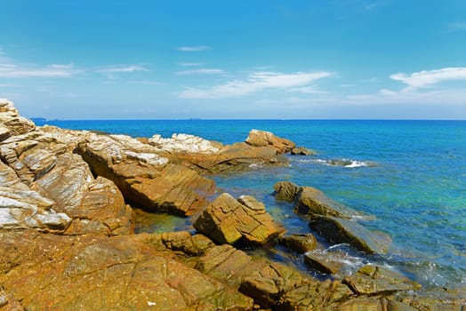 nature scene tropical beach and sea in koh samed island Thailand 
