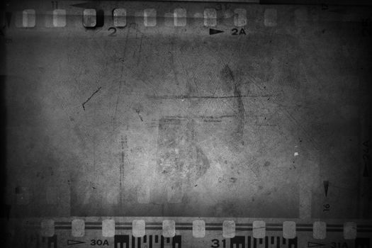 Film negatives frame, copy space