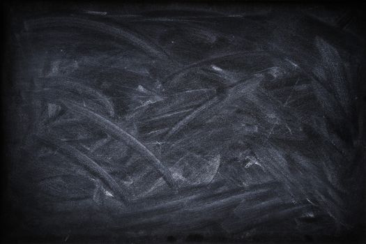 Chalk rubbed out on blackboard