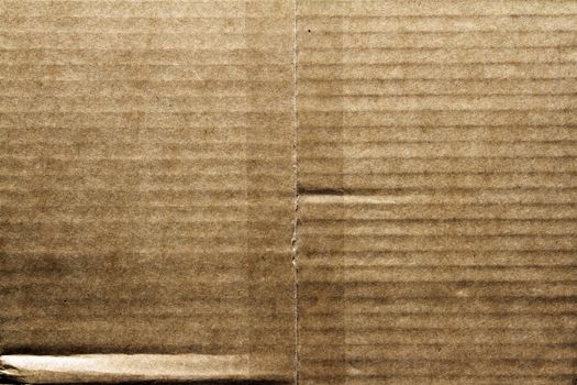 Closeup of cardboard texture