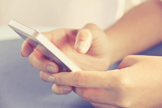 Woman Using a Smart Phone