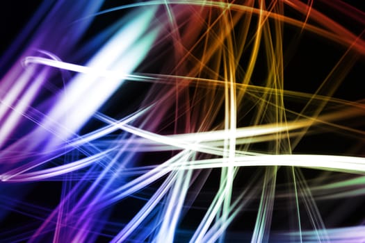 Abstract colorful lines futuristic space background