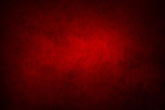 Red grunge textured wall. Copy space