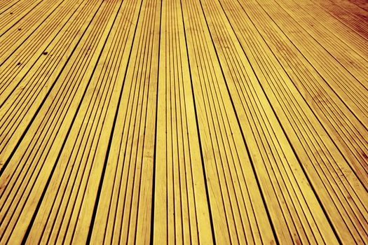 Closeup of lines in floor boards 