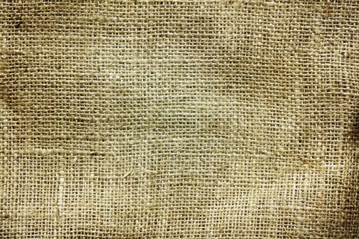 Closeup of burlap hessian sacking