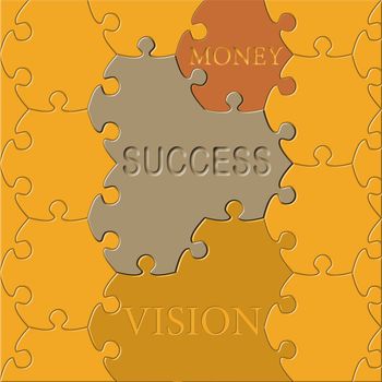 jigsaw puzzle success-money-vision