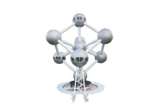 atomium is reproduced to mini size in mini siam, Thailand.