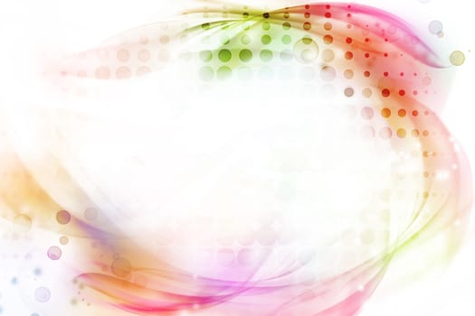 Colorful abstract circles background. Copy space