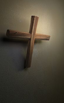 Cross on the wall