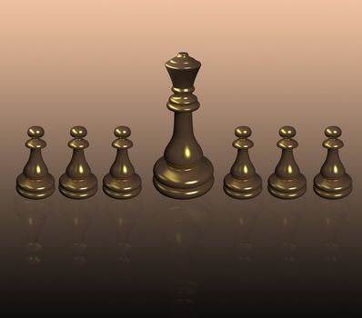 
Chess 3d model concept
