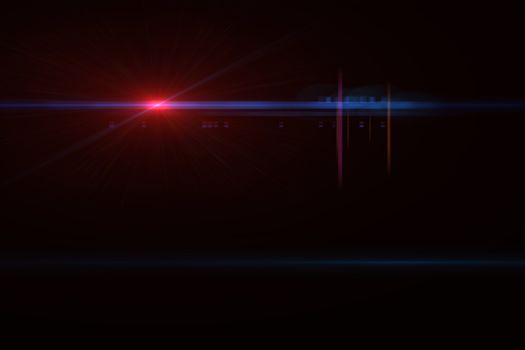 Lens flare effect in  space made with ae cs5