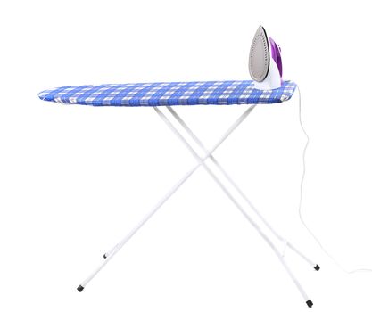 Close up of ironing tools. Isolated on a white background.