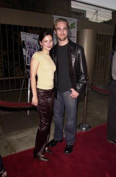 James Van Der Beek and Heather McComb at the premiere of "Broken Hearts Club" in Hollywood. 07-17-00