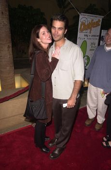 Christina Applegate and Johnathan Schaech at the premiere of "Broken Hearts Club" in Hollywood. 07-17-00