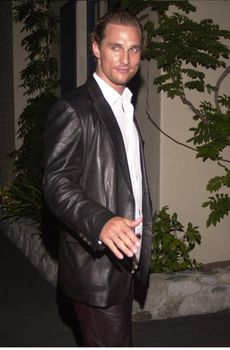 Matthew McConaughey at a party honoring two-time Tour de France winner Lance Armstrong in Beverly Hills. 07-27-00