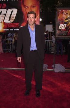 Ben Affleck at the premiere of Touchstone's GONE IN 60 SECONDS in Westwood, 06-05-00