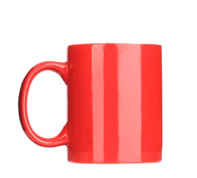 red mug. isolated on a white background