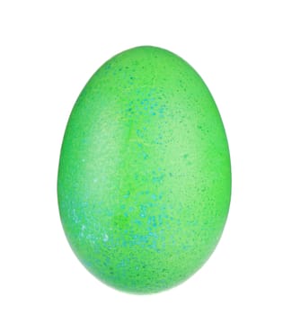 green easter egg. isolated on white with background