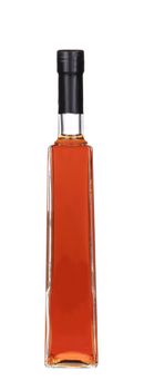 bottle of brandy. Isolated on a white background.