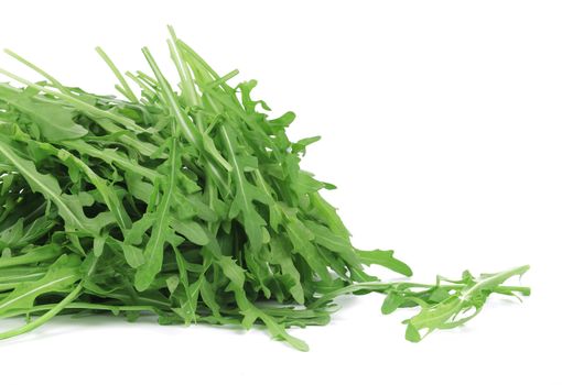 Bunch of ruccola close up. Whole background.