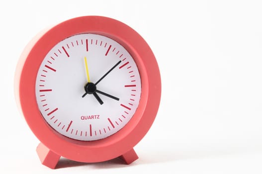 Retro Vintage Alarm Clock on a White Background