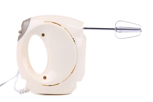 Hand electric mixer. Isolated on a white background.