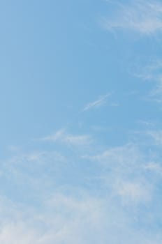 Air and blue sky with white cloud