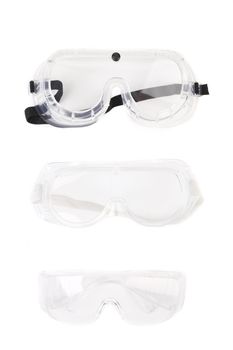 Safety glasses. Isolated on a white background.