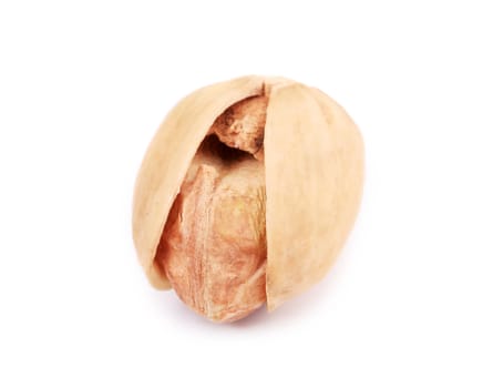 Isolated pistachio. Isolated on a white background.