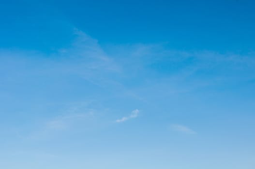 Air and blue sky with white cloud