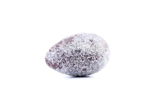 Easter chocolate egg. Isolated on a white background.