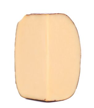 Isolated cheese. Isolated on a white background.