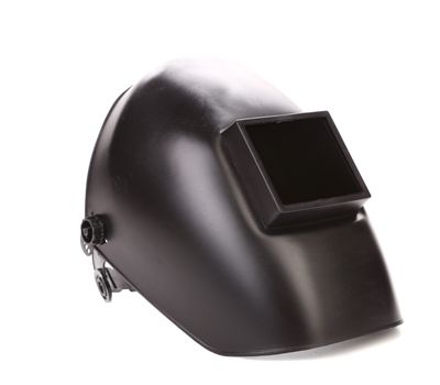 Black welding mask. Isolated on a white background.