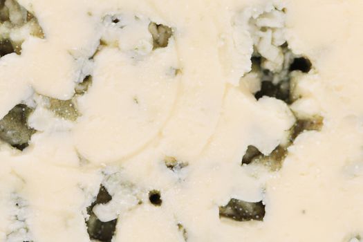 Close up of blue cheese texture. Whole background.