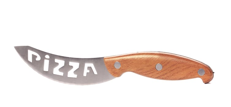 Knife for cutting pizza. Isolated on a white background.