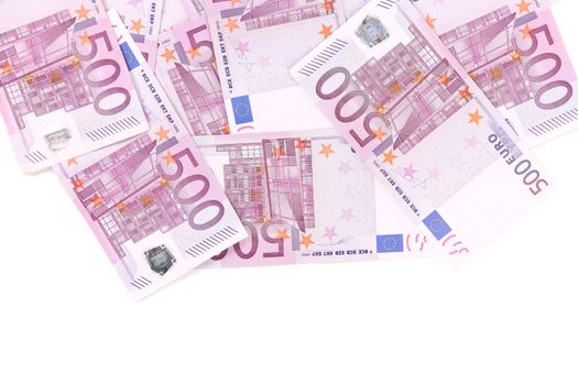 500 euro banknotes.
