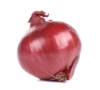 Red onion. Isolated on a white background.