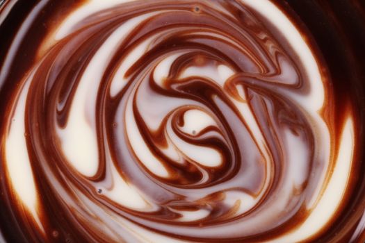 Twisted chocolate mixed texture.